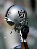 49ERS RAIDERS FOOTBALL: OAKLAND  CALIFORNIA - An Oakland Raiders Helmet