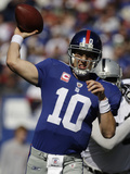 Raiders Giants Football: East Rutherford  NJ - Eli Manning
