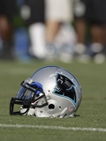 Panthers Camp Football: Spartanburg  SOUTH CAROLINA - A Carolina Panthers Helmet