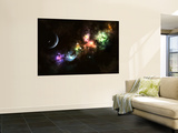 Artist's Concept of Planet Carenteen  a Dwarf Planet Host to Beautiful Night Skies