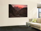 Cloud-Capped Lava Dome of Soufriere Hills Volcano  Tar River Valley  Montserrat  Caribbean