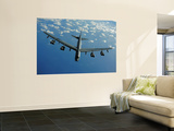 A US Air Force B-52 Stratofortress Flies a Mission over the Pacific Ocean
