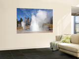 Grand Geyser Erupting  Upper Geyser Basin Geothermal Area  Yellowstone National Park