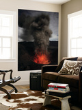 Strombolian Eruption of Mount Bromo Volcano  Tengger Caldera  Java  Indonesia