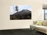 Ash Cloud from Vulcanian Eruption of Anak Krakatau Volcano  Sunda Strait  Java  Indonesia