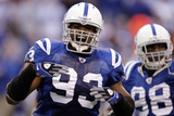 49ers Colts Football: Indianapolis  IN - Dwight Freeney and Robert Mathis