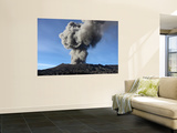 Eruption of Ash Cloud from Mount Bromo Volcano  Tengger Caldera  Java  Indonesia