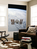 The International Space Station in Orbit Above Earth