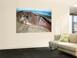 Aerial View of Rhyolite Dome Complex  Mount Tarawera Volcano  New Zealand