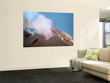 Strombolian Eruption of Stromboli Volcano  Aeolian Islands  Mediterranian Sea  Italy
