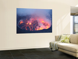 Active Lava Lake in Pit Crater  Nyiragongo Volcano  Democratic Republic of the Congo