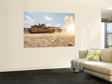Marines Bombard Through a Live Fire Range Using M1A1 Abrams Tanks