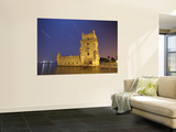 The Sirius Star and Constellation Orion Setting Behind the Bélem Tower in Lisbon  Portugal