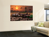 Artist's Concept of a Science Fiction Alien Landscape