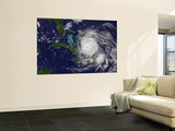 Satellite View of the Eye of Hurricane Irene as it Enters the Bahamas