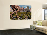 A Confrontation Between a T Rex and a Spinosaurus Dinosaur