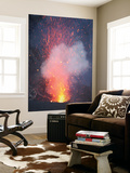 Strombolian Eruption from Vent in Summit Crater  Yasur Volcano  Tanna Island  Vanuatu