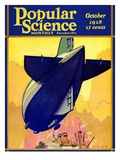 Front Cover of Popular Science Magazine: October 1  1928