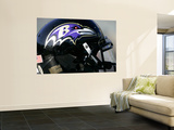 Ravens Raiders Football: Oakland  CA - A Baltimore Ravens Helmet