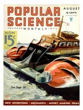 Front cover of Popular Science Magazine: August 1  1930