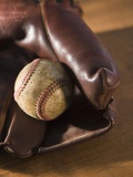 Baseball and Old Mitt