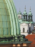 Church Dome and Bell Towers in Prague