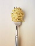 Fork with spaghetti