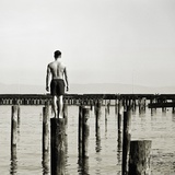 Young Man on Piling