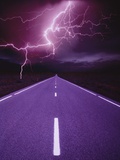 Lightning over Highway