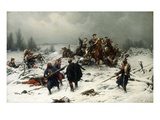 Prussian Uhlans Attacking French Zoaves  Franco Prussian War