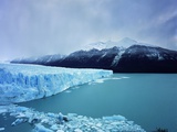 Misty Mountains Behind Glacier