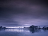Arctic fjord  St Jonsfjorden  Spitzbergen  Norway