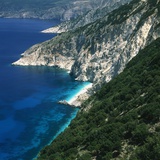 Steep coast on Kefalonia  Greece