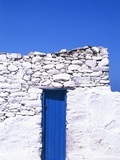 Door and front of a building  Mykonos  Greece