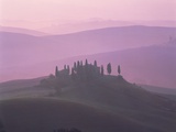 House at dawn in the Tuscany