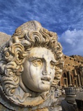 Sculpture of Medusa's Head at Leptis Magna