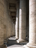 Colonnade at St Peter's Square  Vatican City State  Rome  Italy