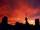 USA  Utah  Arches National Park at sunset