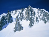 Montblanc  glacier covered with snow  France  Chamonix