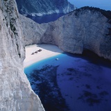 Bay with Ship Wreck on Zakynthos  Greece