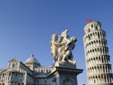 Monument and Leaning Tower  Pisa  Italy