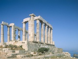 Poseidon Temple in the Sounion National Park  Greece  Attica