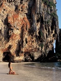 Woman Meditating on Phra Nang Beach
