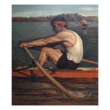 two men rowing in competition