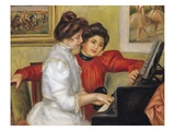 Yvonne and Christine Lerolle at the Piano