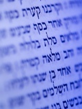Still life of Hebrew writing