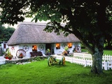 Traditional Thatch Cottage in Oughterard in County Galway