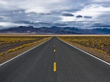 Empty Highway in Death Valley National Park
