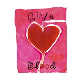 Give Blood Sign with Heart