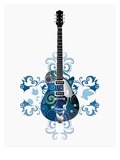 Abstract Design on Guitar